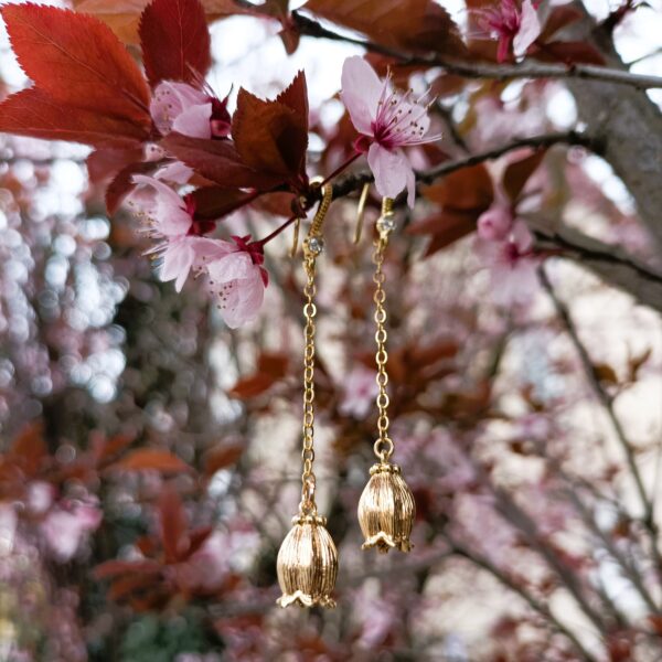 Boucles d'oreilles "Clochette chaînette"