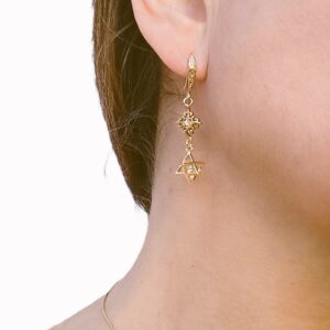 Boucles d'oreilles Grande étoile ajourée
