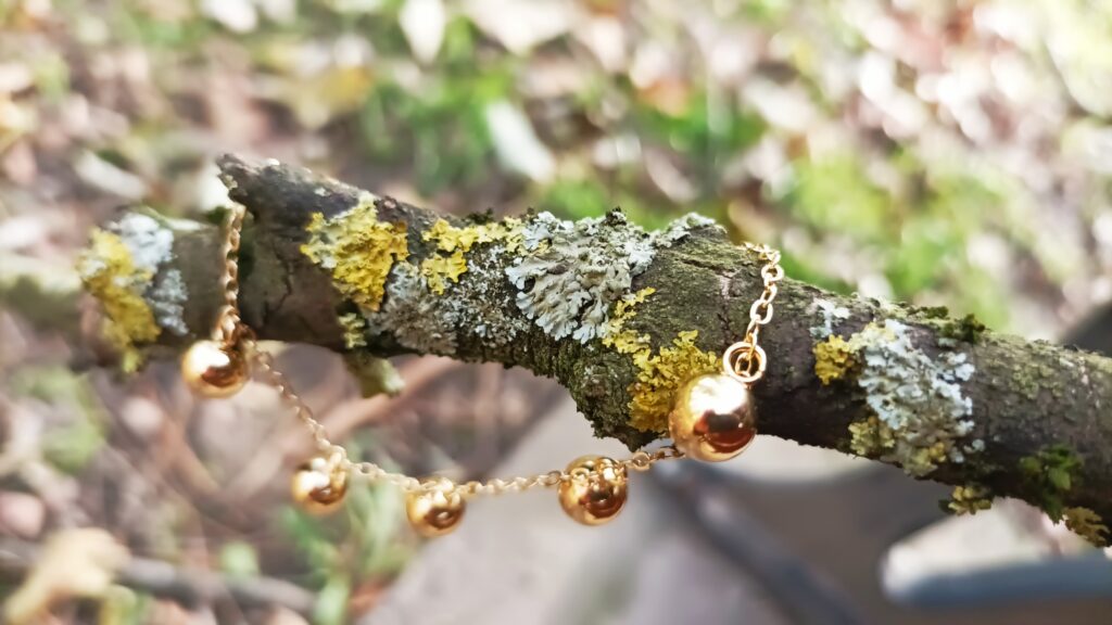 Bracelet chaîne "Petits Soleils" en Or 14K