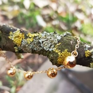 Bracelet chaîne "Petits Soleils" en Or 14K
