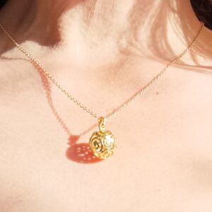 Collier chaîne "Sphère ajourée" en Or