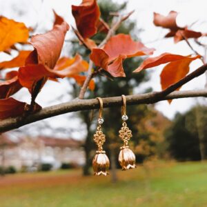 Boucles d'oreilles "Clochette ajourée"