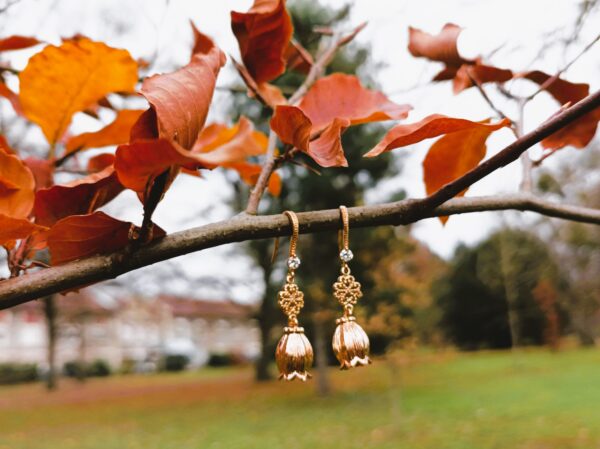 Boucles d'oreilles "Clochette ajourée"