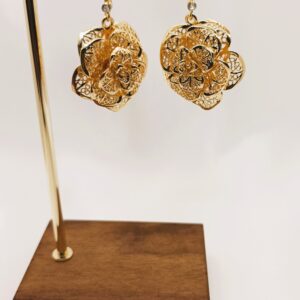 Boucles d'oreilles "Flora" en Or 18K – Image 4