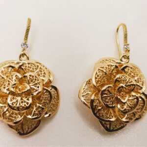 Boucles d'oreilles "Flora" en Or 18K – Image 2