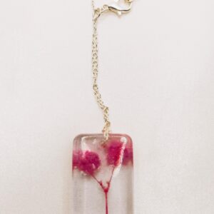 Collier chaîne "Bouquet de fleurs roses" – Image 3