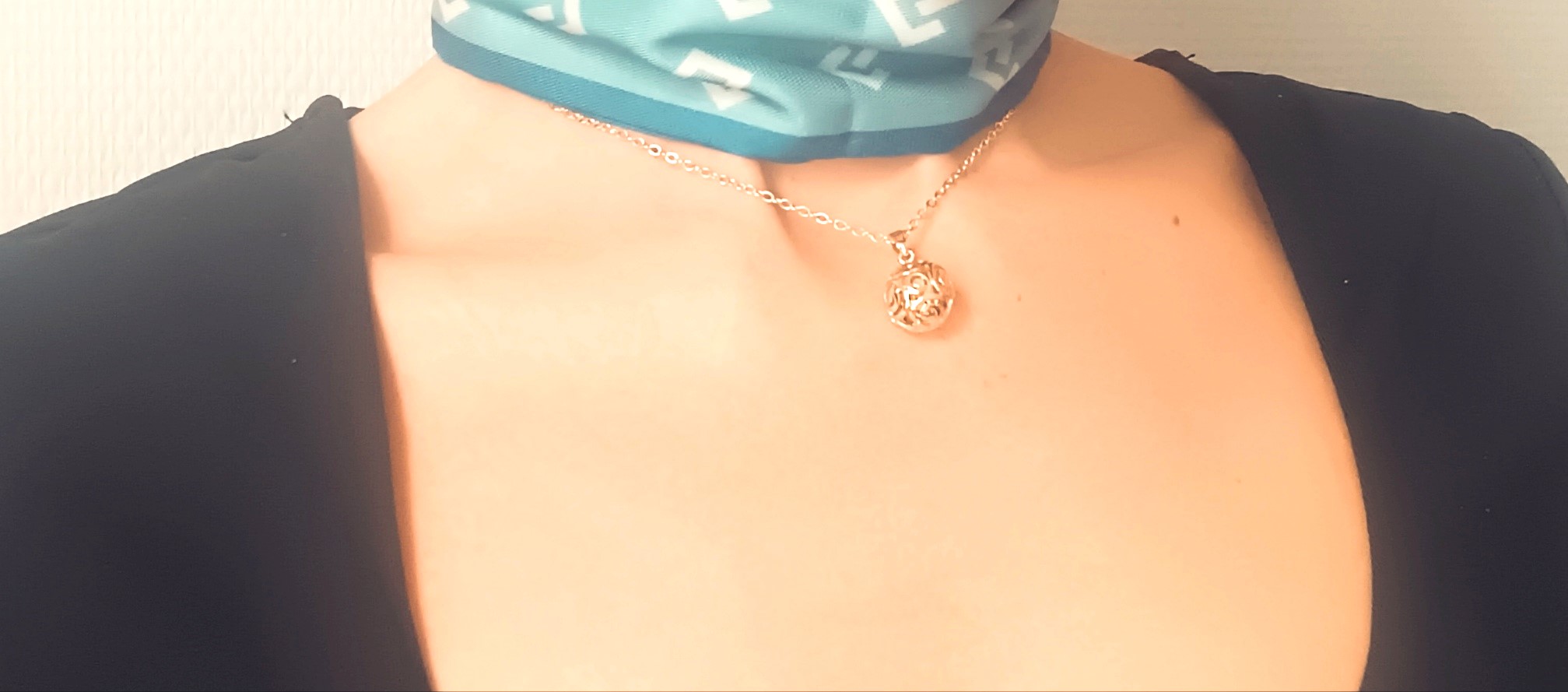 Collier chaîne "Sphère ajourée" en Or – Image 4