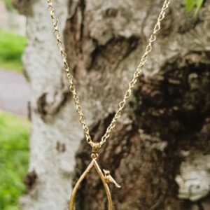 Collier chaîne "Chant d'oiseau" en Or 14K