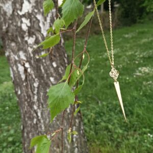 Collier chaîne "Triangle Ajouré" en Or 14K
