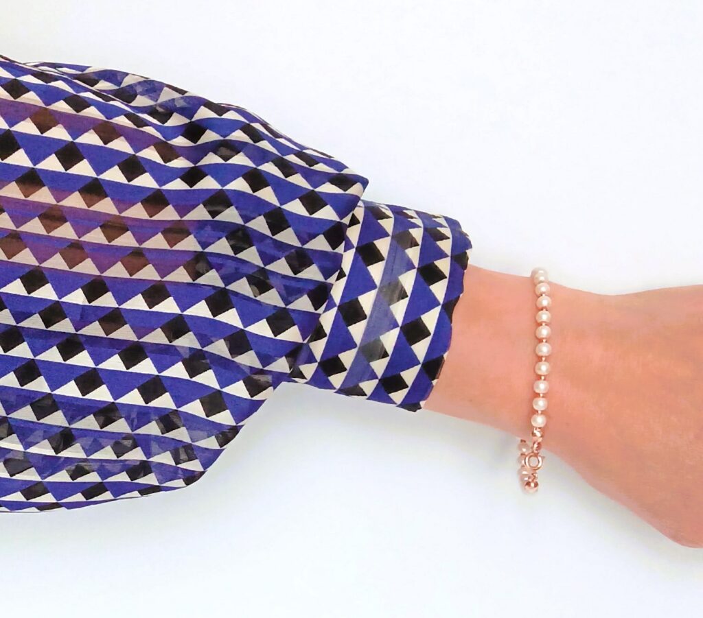 Bracelet "Perle rosée"