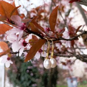 Boucles d'oreilles en perles "Tendre"