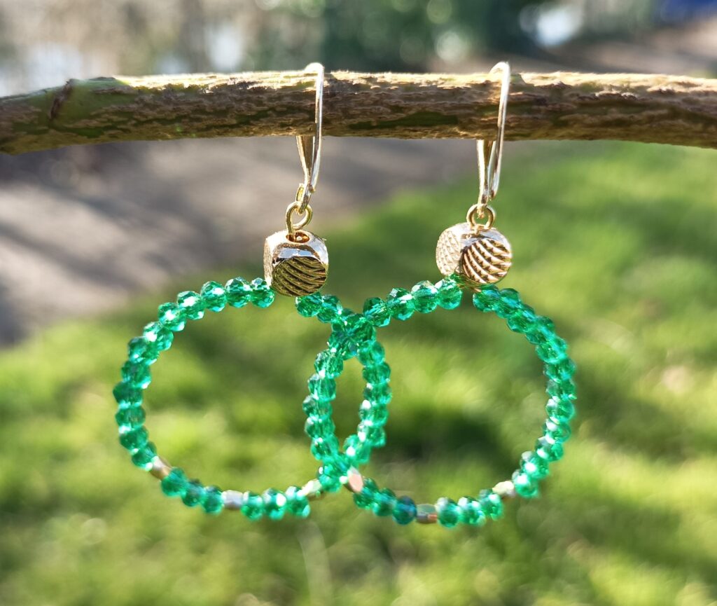 Boucles d'oreilles "Petite jade"
