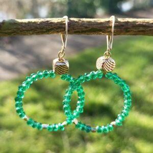 Boucles d'oreilles "Petite jade"