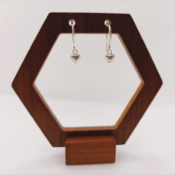 Boucles d'oreilles "Mon petit cœur" en argent – Image 1