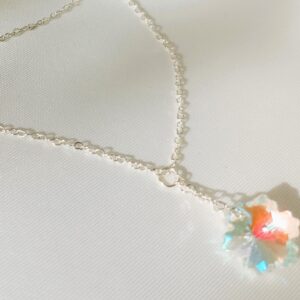 Bracelet chaîne argentée "Flocon de neige"