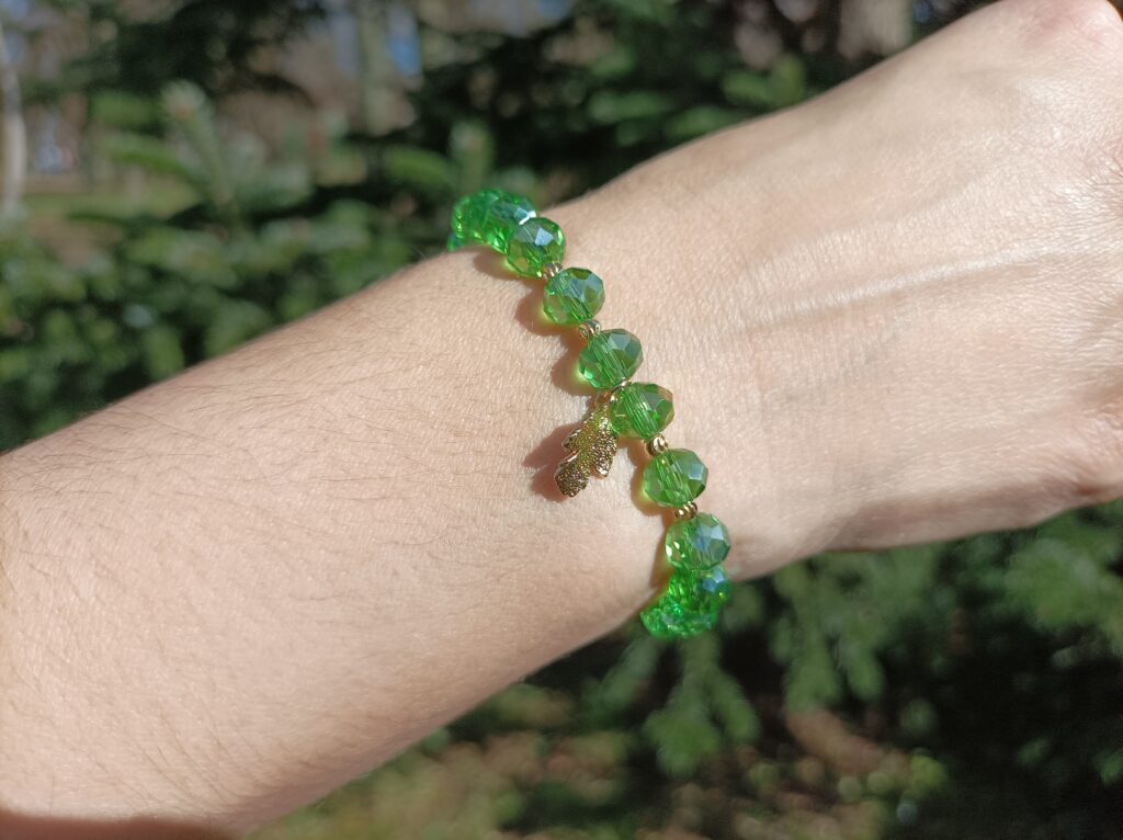 Bracelet en perles "Nuances de jade"