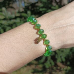 Bracelet en perles "Nuances de jade"