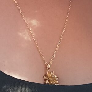 Collier chaîne "Lotus" en Or 14K