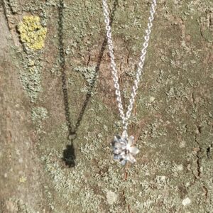 Collier chaîne "Fleur de Lotus" en argent
