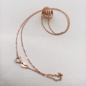 Collier chaîne "Sphère à spirales"