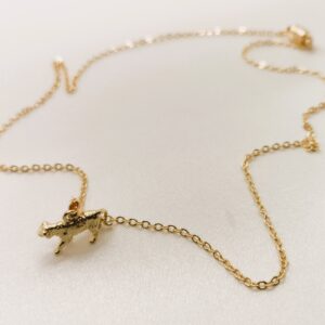 Collier chaîne mi-long "Tigre" en Or