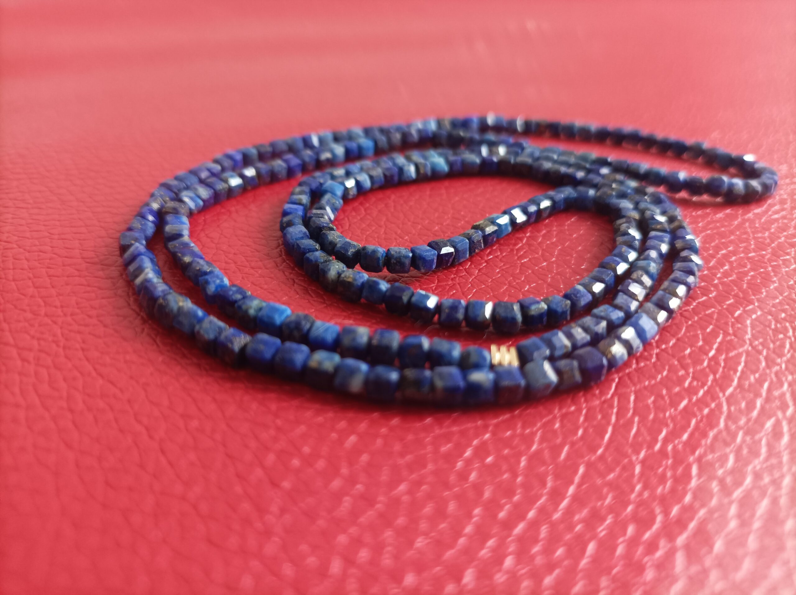 Collier en pierres Lapis lazuli mini – Image 1