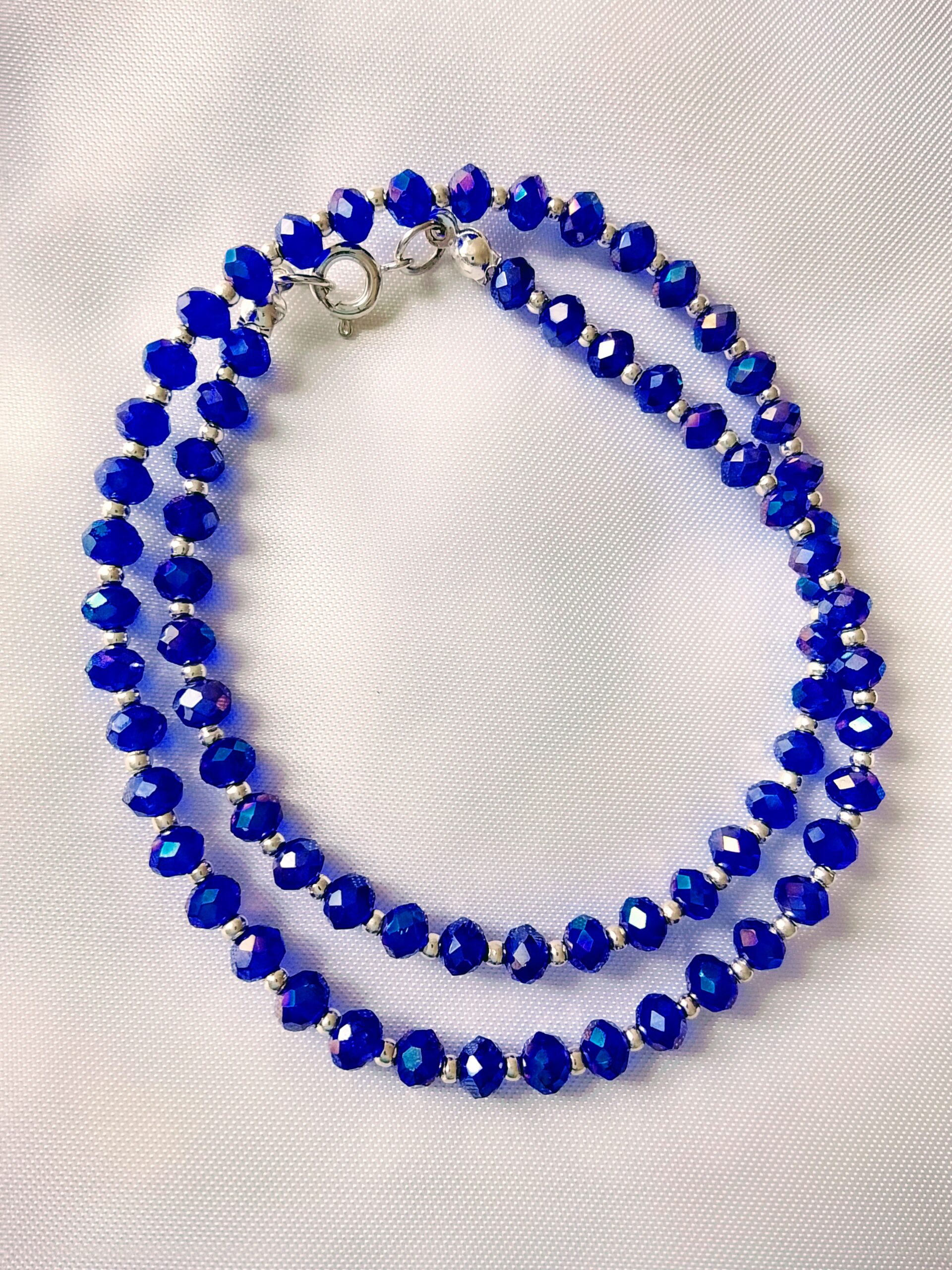 Bracelet en perles 2 rangs Améthyste – Image 5