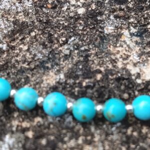 Collier court en pierres naturelles "Turquoise" – Image 3