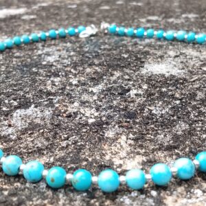Collier court en pierres naturelles "Turquoise" – Image 2